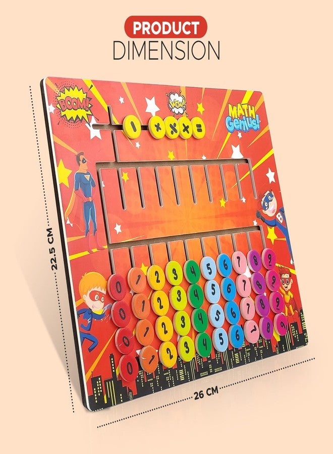 NHR Acrylic Educational Puzzle Board for Kids - Number Learning Toy for Toddlers & Preschoolers Ages 2 - 4, Montessori Math Game, Wooden Brain Teaser Gift - Image 5